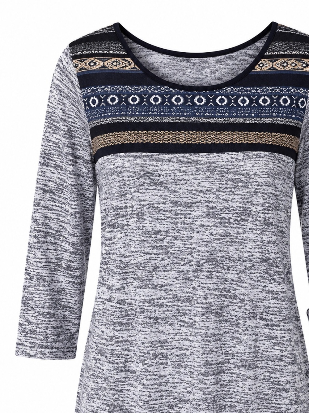 Antilia femme 3/4 sleeve tunic top